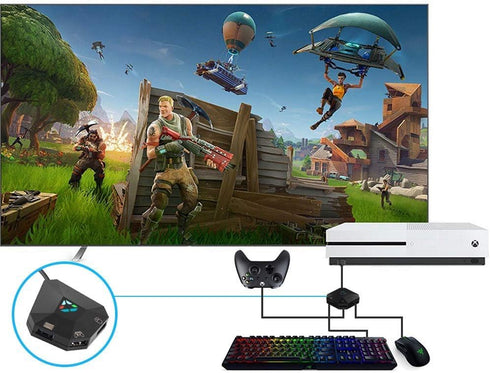 Keyboard and Mouse Converter for Nintendo Switch/PS4/PS3/Xbox One/Xbox 360, Supports Keyboard Mapping & Reset Button