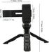 FOSA Tripod Phone Mount Holder, Portable Aluminum Alloy Selfie Stick Phone Tripod Compatible with Camcorder, Folding