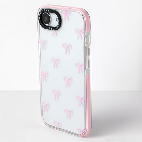 Dumkery 16e, Cute Phone Case Compatible with iPhone Bows Girly Aesthetic Pattern, Soft TPU Shockproof Bumper Cases