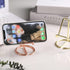 SIRMEDAL Cell Phone Stand, Business Card Holder, Mobile Phone Holder Metal Wire Cellphone Cradle Dock, Compatible