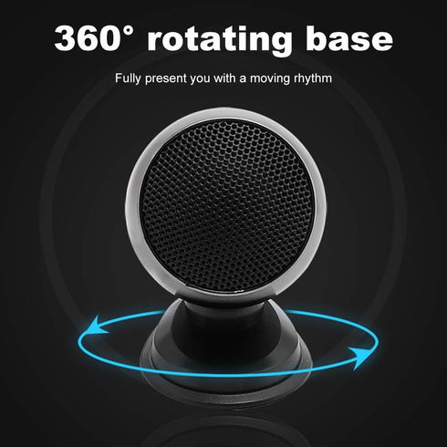 2pcs Loudspeaker Universal Car Tweeter 150W 4Ohm Audio Silk Film for High-Pitched Car Audio Modification
