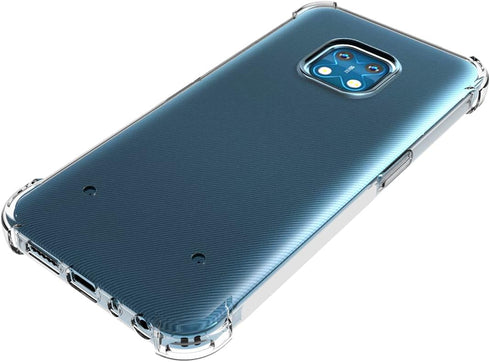 Case for Nokia XR20, Clear Crystal Soft TPU Four Corners Bumper Protective Cover for Camera Transparent Phone Case
