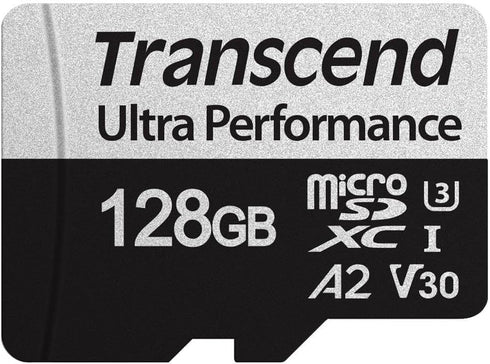 Transcend USD340 A2 V30 microSDXC Micro SD Card 128GB, Up to 160MB/s, for