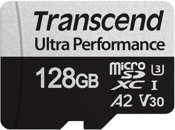 Transcend USD340 A2 V30 microSDXC Micro SD Card 128GB, Up to 160MB/s, for