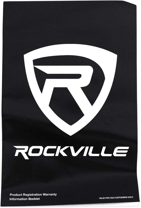 Rockville Rmc65b Pair 6.5 Inch 600 Watt Waterproof Marine Boat Speakers - 2-Way Black
