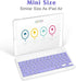 Rechargeable Bluetooth Keyboard and Mouse Combo, Ultra Slim for Amazon Fire HD 10 and Bluetooth Devices (Lavender