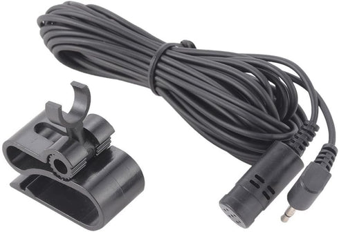 Alphasonik Universal Replacement Bluetooth Microphone Mic 2.5mm Jack Long Cable for Pioneer Car Stereo with Clip Mount