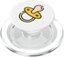 Clever Witty Pacifier Designs Pacifier Baby Binky Soother Teether Num PopSockets PopGrip for MagSafe