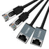 Cat6 Ethernet Extension Cable 15FT 2Pack, 1000Mbps RJ45 Male to Female Cable,