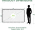 AAJK 80 inch 16:9 Projector Screen, Washable Projector Screen Foldable Anti-Crease Portable Projector Movies Screen