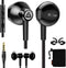 LUDOS SPECTA Wired Earbuds: Noise-Isolating In-Ear Headphones with Microphone, 5-Year Warranty, Ideal for iPhone, iPad,