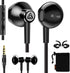 LUDOS SPECTA Wired Earbuds: Noise-Isolating In-Ear Headphones with Microphone, 5-Year Warranty, Ideal for iPhone, iPad,