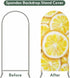 Jnbasdffb Summer 7.2 Lemon Wedding Arch Cover, Stretchy Spandex Arch Backdrop Stand Covers FT, Modern Oil Painting