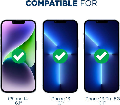 Tech Armor 4 Pack HD Clear Film Screen Protector for Apple NEW iPhone 14 (2022), iPhone 13 and iPhone 13 Pro