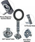 Pukoko 16/15/14/13 Magnetic Phone Tripod Mount Adapter Cold Shoe Phone Holder for Camera Magsafe Tripod Mount