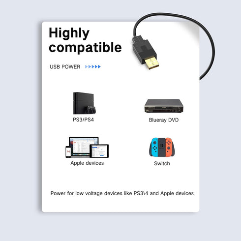 FOINNEX HDMI to DisplayPort Adapter, 4K@60Hz Not-Bidirectional HDMI to DP Male to Female for Computer