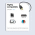 FOINNEX HDMI to DisplayPort Adapter, 4K@60Hz Not-Bidirectional HDMI to DP Male to Female for Computer
