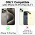 Christmas Clear Phone Case for iPhone 15 Pro Max, Gingerbread Man Pattern Case Cover Soft TPU Protective Slim Shockproof Cover Boys Girls Phone Case for iPhone 15 Pro Max 6.7 Inch