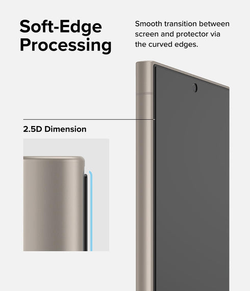 Shop Ringke Easy Slide Privacy Tempered Glass for Samsung Galaxy S24 Ultra. Anti-Spy, case-friendly, easy install - 2