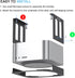 IFCASE Aluminum Under Desk Stand Mount for Mac Studio M2 M1 Max, Ultra with Anti-Scratch Pad (Black)