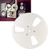 7 Inch 3 Nab Aluminum Metal Small Hub Reel, Universal Holes Empty, Low Noise, Fix or Replace Tape Recorder (Silver)