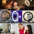 AceTaken Stand,10 Inch C920 C922 C930e C925e C615 501 301 101 4K C270 C310 Magnetic Webcam Light with Ring Light