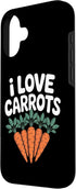 Vegetable Enthusiast Carrot Lover 16 I Love Carrots Vegetable Humor Case for iPhone