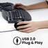 Perixx Perimice-513L Wired Vertical Ergonomic Mouse - 2 DPI, 6 Button Optical Ergo Mouse, Left Handed, Black