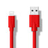 USB 2.0 to Lightning Cable Charger Cord - MFi Certified for iPhone 12 11 Pro Max X XR XS 8 (Red)