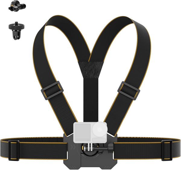 NEEWER Chest Mount Harness for Action Camera, Adjustable Hand Free Chest Strap for GoPro DJI Osmo