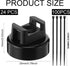 24 100 Yookeer Pcs Magnet Zip Tie Mount Heavy Duty Black Magnetic Cable Clips Multipurpose Wire Cable Holder with Pcs