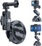 TELESIN Car Mount Suction Cup with Phone Holder for GoPro Max Hero 13 12 11 10 9 8 and DJI Action 3 4 5