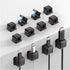 M-Xeotei 12 Pack Cable Management Clips, 2-in-1, Magnetic and Adhesive,Cable Holder, Multi-Surface Cord