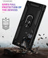 Androgate for Samsung S22 Ultra Case, Military-Grade Ring Holder Kickstand, 15ft Drop Tested Shockproof Cover