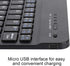 VBESTLIFE 7in Slim Lightweight Bluetooth Keyboard for Android iOS Win, Portable Aluminum Alloy Wireless USB Keyboard