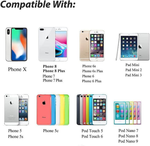 MFi Certified iPhone Charger Travel Home Wall Charger and Charging Cable for iPhone 14, 13, 12, 11, SE, X, 8
