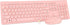 Rii Wireless Keyboard and Mouse Combo, Standard Office PC Keyboard with Optical Wireless Mice in Pink