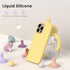 ORNARTO 16 6.9", 3 Compatible with iPhone Pro Max Case Slim Liquid Silicone Layers Soft Gel Rubber Shockproof