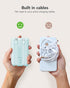 Mini Portable Charger 10000mAh with Built-in Cables, 22.5W Fast Charging Power Bank for iPhone, Samsung, Android
