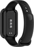 Xiaomi Smart Band 8 Active/Redmi Band 2 Protective Case Cover - Soft TPU Shell for Smartwatch Accessories (Black)