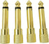 1/4 Mono to 1/8 Mono Adapter, 6.35mm TS Male Plug to 3.5mm Female Audio Connector - 4 Pcs