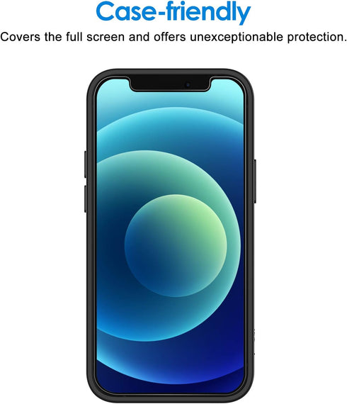 JETech Screen Protector for iPhone 12 mini - Tempered Glass Film, 3-Pack