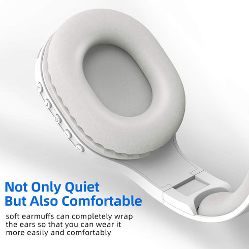 Portable FM Radio Headphones - Rechargeable Walkman Wireless Ear Muffs with Best Reception for Jogging, Mowing,