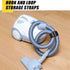 LuBanSir Cinch Straps, 1" x 9" (10 Pack) - Elastic Hook and Loop Fastening Cable Strap for Organization and Storage