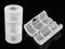 YXQ 16Pcs AA to C Size Battery Adapter Converter Case Spacers Holder Transparent