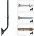 PIBIDI Adjustable Antenna & Weather Station Mounting Pole, Universal Mount Brackets, Easy Installation, Weather Proof
