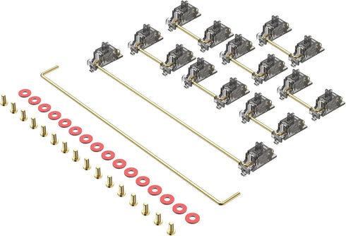 Stabilizer V3, Screw in Stabilizers with 2u 6.25u 7u Wires, PCB Mount Keyboard Stabilizers for Mechanical Keyboards