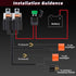 H4 1set 2 H6054 6024 9003 5x7 7x6 95-97 88-95 Relay Harness Headlight Led Headlight Relay Wiring Harness Kit for Toyota