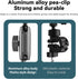 TELESIN 360 Metal Clamp Mount for Dirt Bike Motorcycle, Handlebar Mounts for GoPro 13 12 11 10 9 8 7