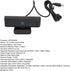 Zopsc 4K 1080p 10 11 Webcam for PC, IR Recognition Camera with Full HD Wide Angle Lens, HD Video Conferencing Camera